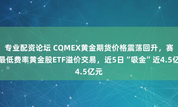 专业配资论坛 COMEX黄金期货价格震荡回升，赛道最低费率黄金股ETF溢价交易，近5日“吸金”近4.5亿元